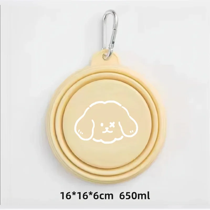 Portable Collapsing Pet Food and Water Bowl