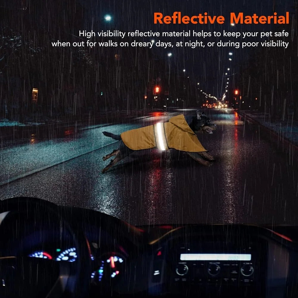 Waterproof Reflective Dog Rain Jacket