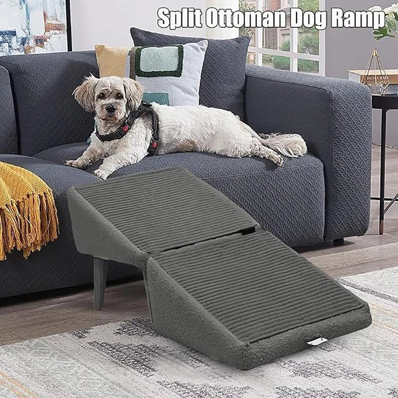 Split Ottoman Dog Ramp