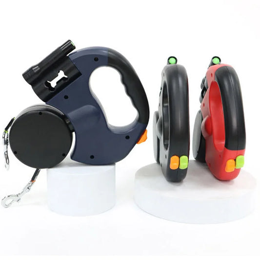 3 in 1 Double Head Automatic Retractable Dog Leash