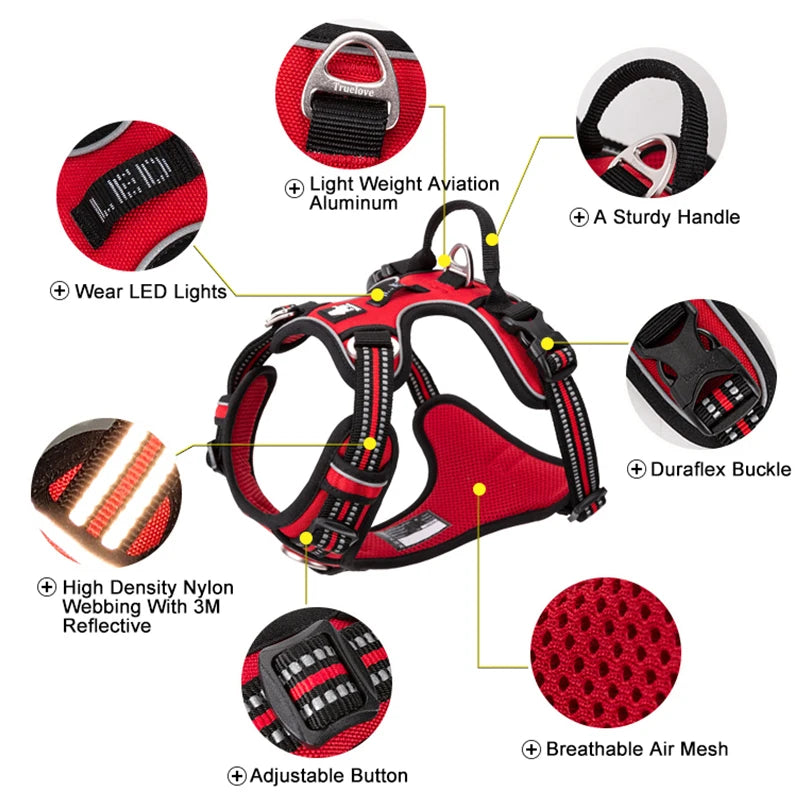 Truelove Reflective Nylon Dog Harness