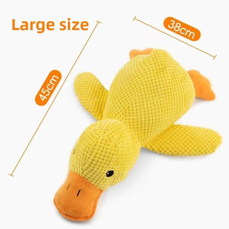 Plush Calming Duck Squeaky Toy
