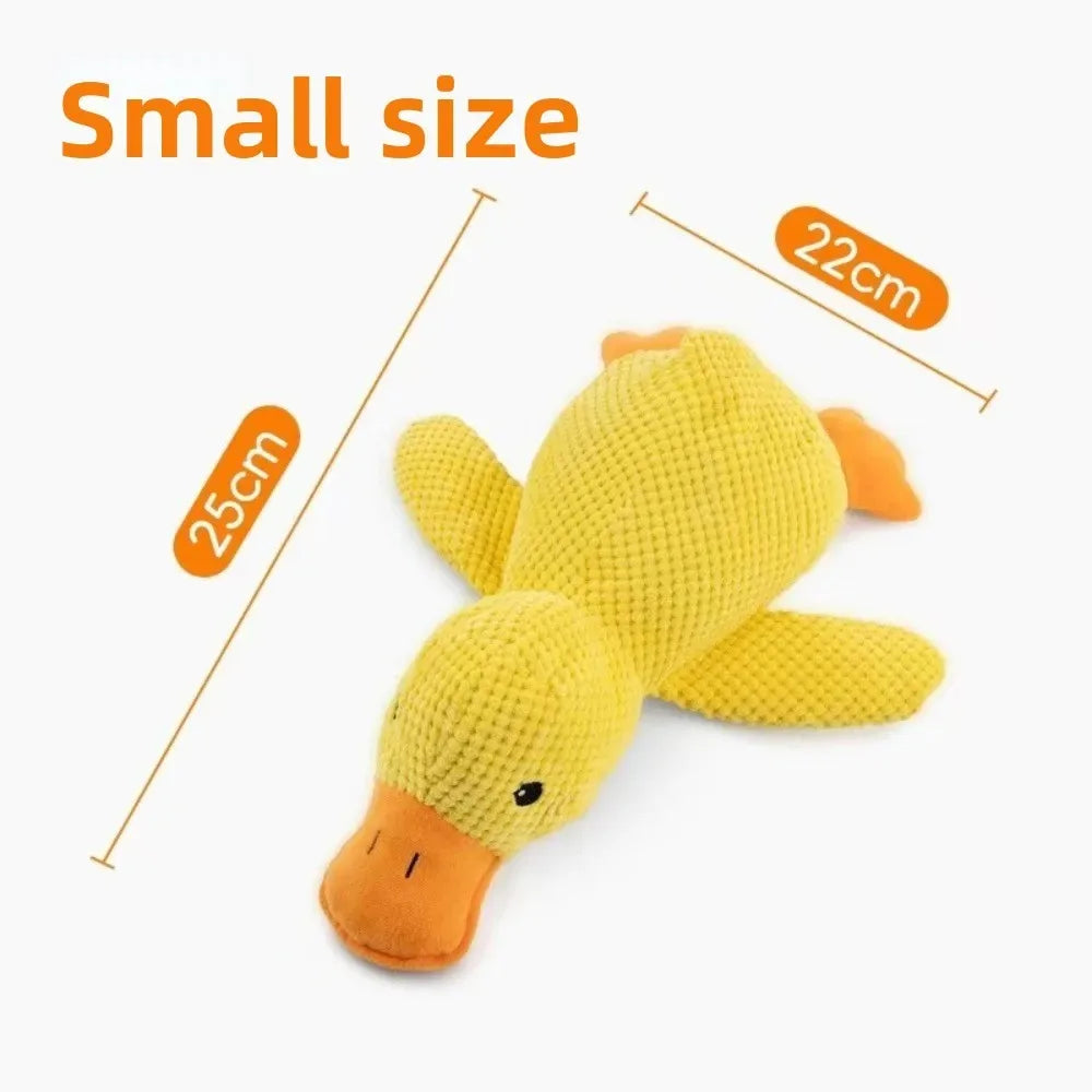 Plush Calming Duck Squeaky Toy