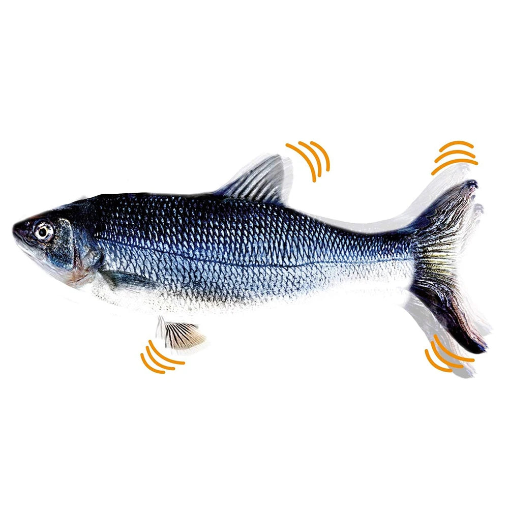 Interactive Rechargeable Floppy Fish  Cat Toy
