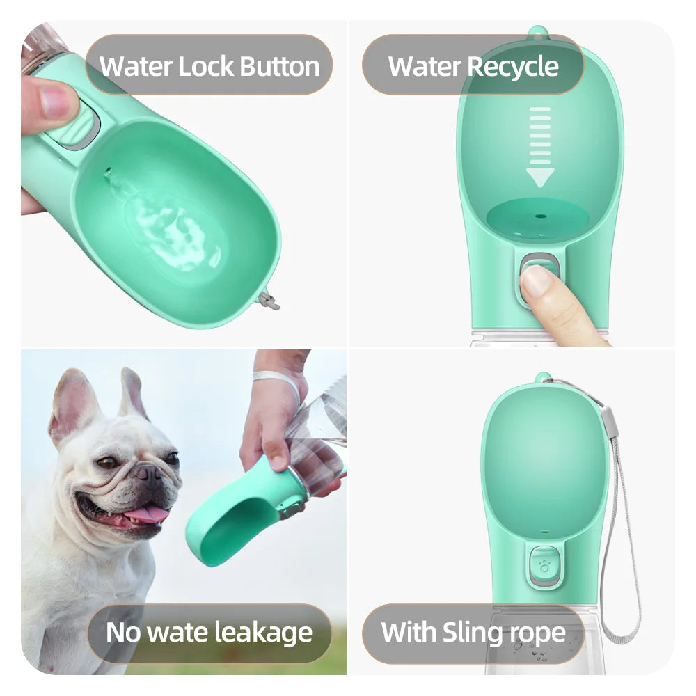 Portable Dog Water Bottle 300ml, 350ml, 750ml