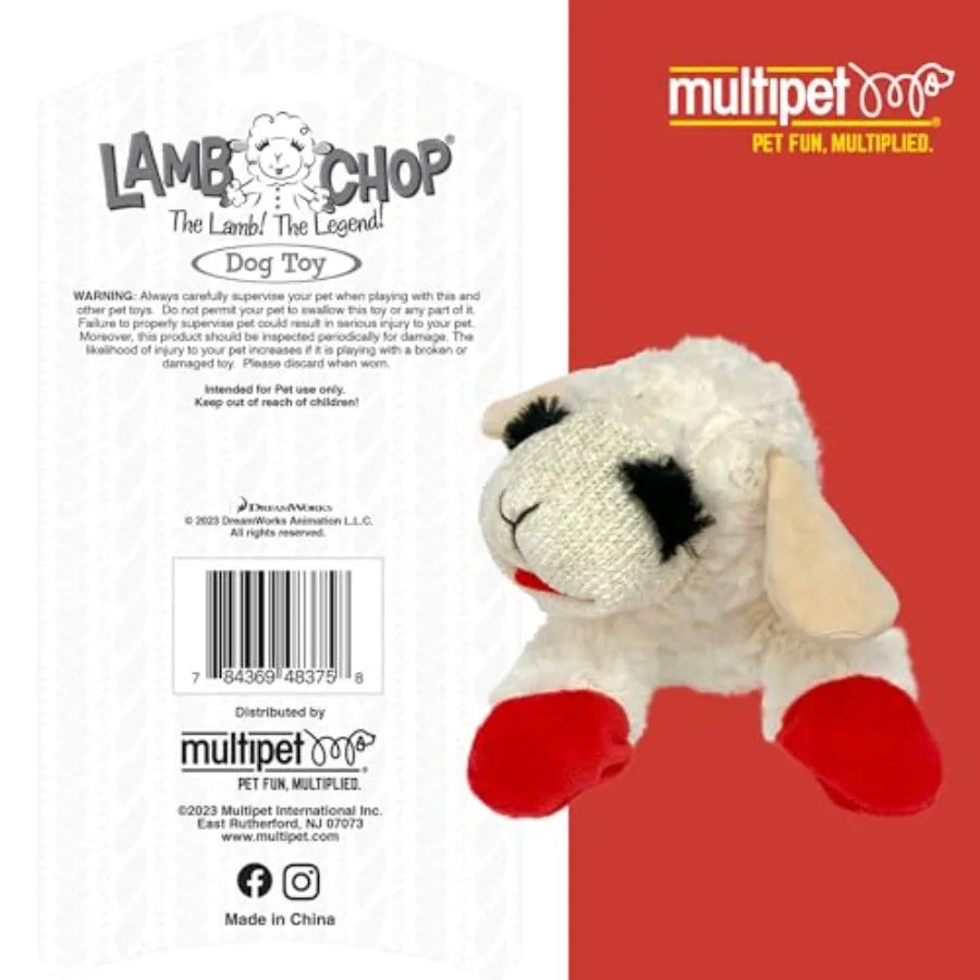 Lamb Chop Squeaky Dog Toy