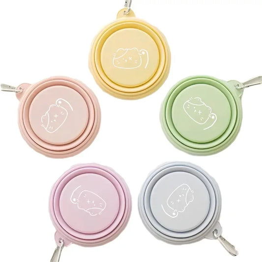 Portable Collapsing Pet Food and Water Bowl