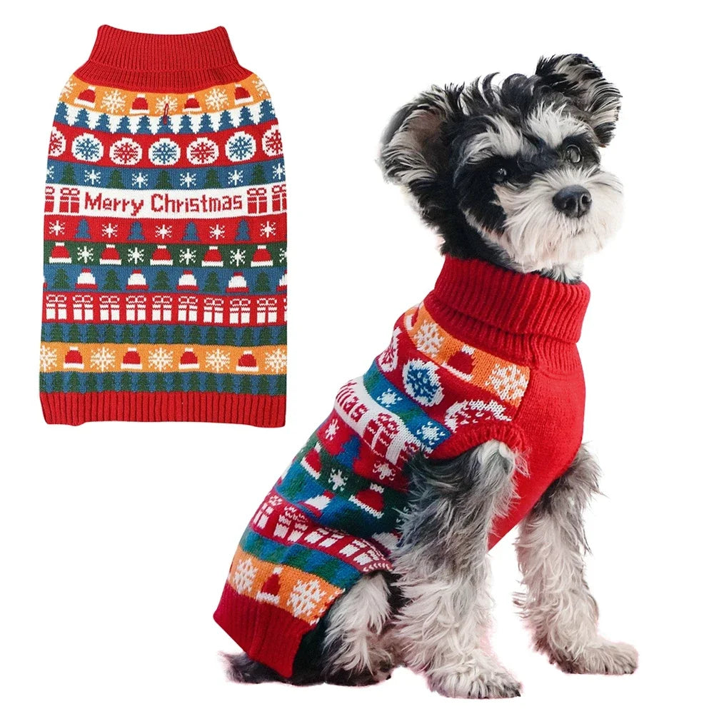 Christmas Sweater Pet Clothes