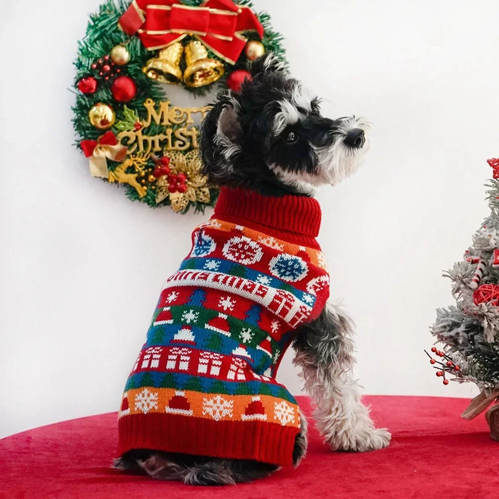 Christmas Sweater Pet Clothes