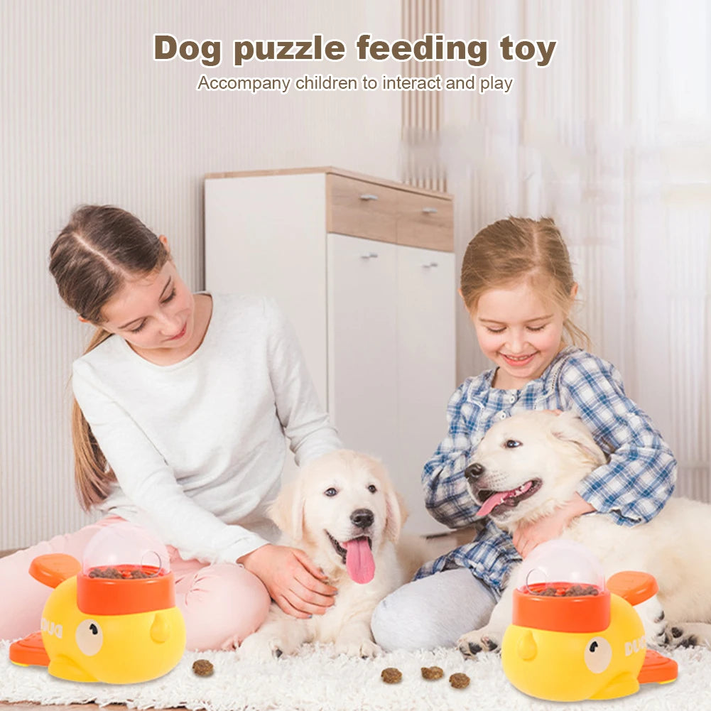 Yellow Duck Dog Slow Feeder