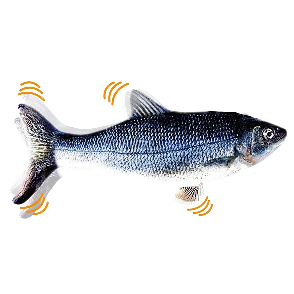 Interactive Rechargeable Floppy Fish  Cat Toy
