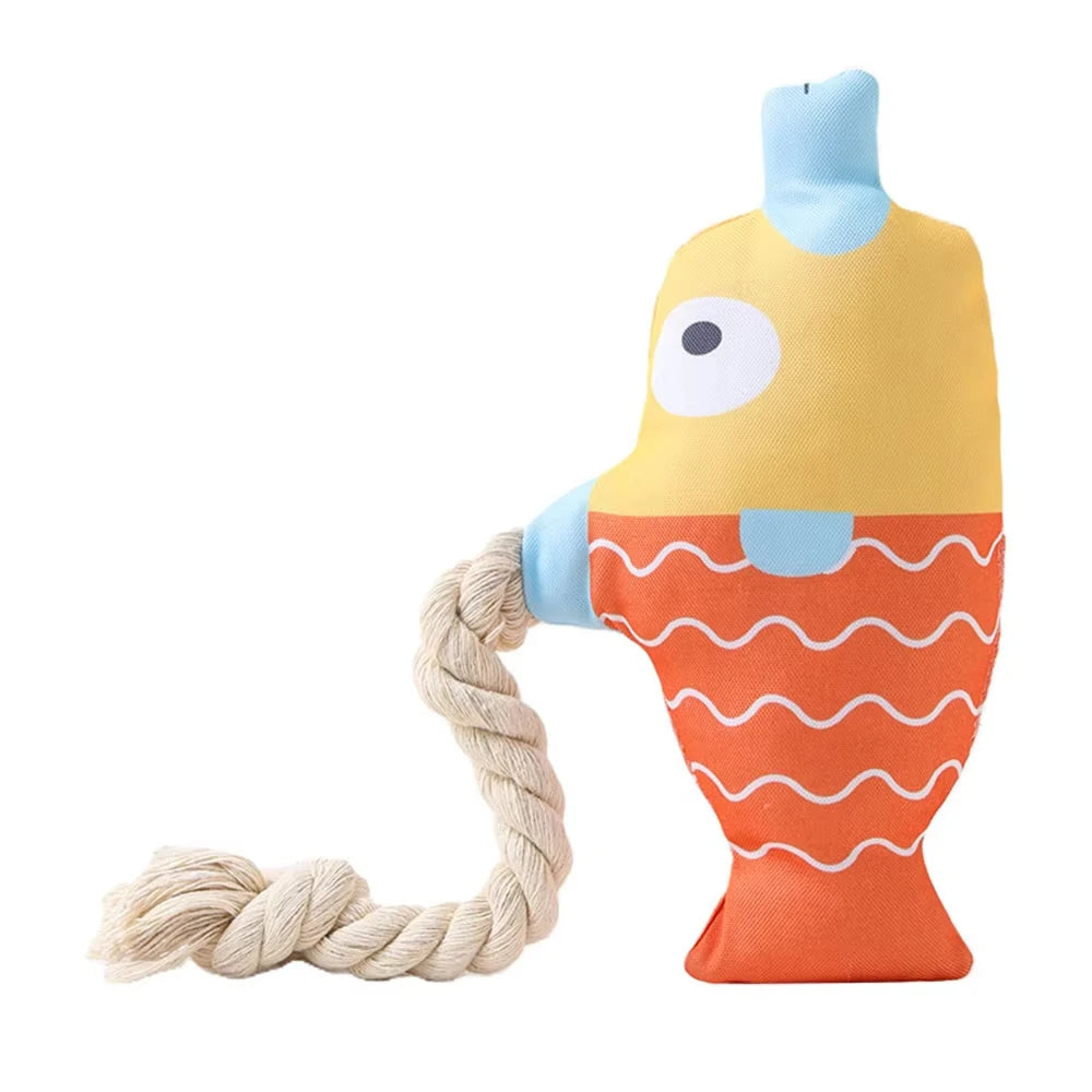 Squeaky Fake Fish Chew Toy