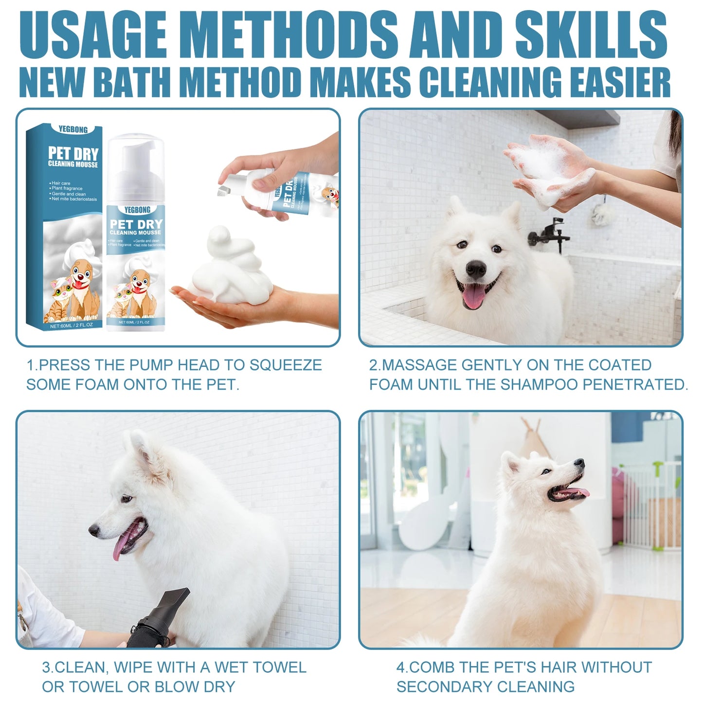 Pet Dry Cleaning Shampoo