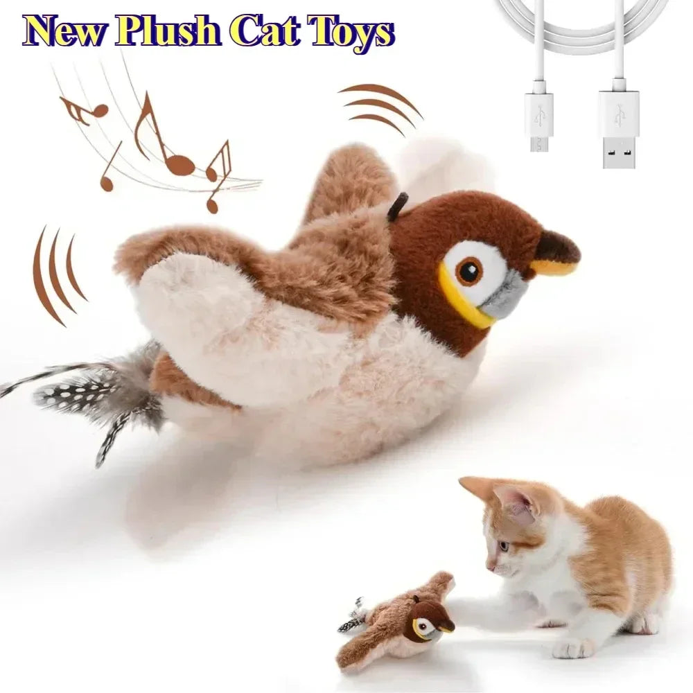 Rechargeable Interactive Cat Toy Bird
