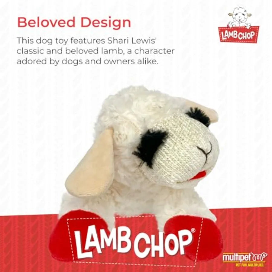 Lamb Chop Squeaky Dog Toy