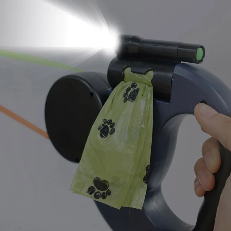 3 in 1 Double Head Automatic Retractable Dog Leash