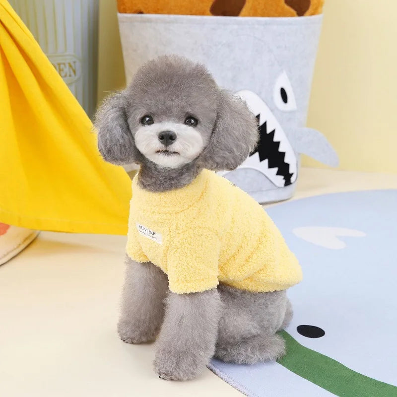 Fashionable Fleece Dog Sweater