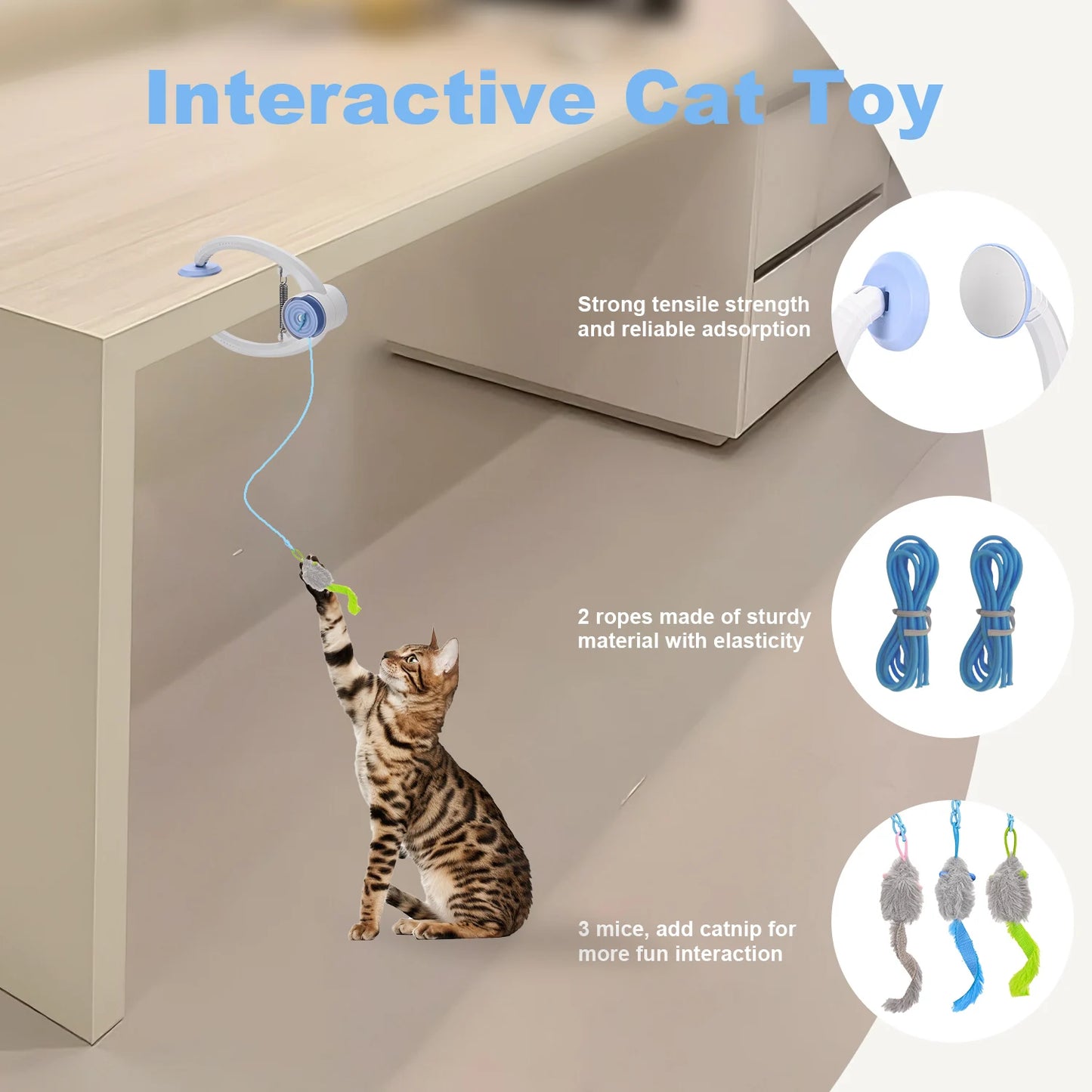 Rechargeable Doorway Hanging Cat Toy
