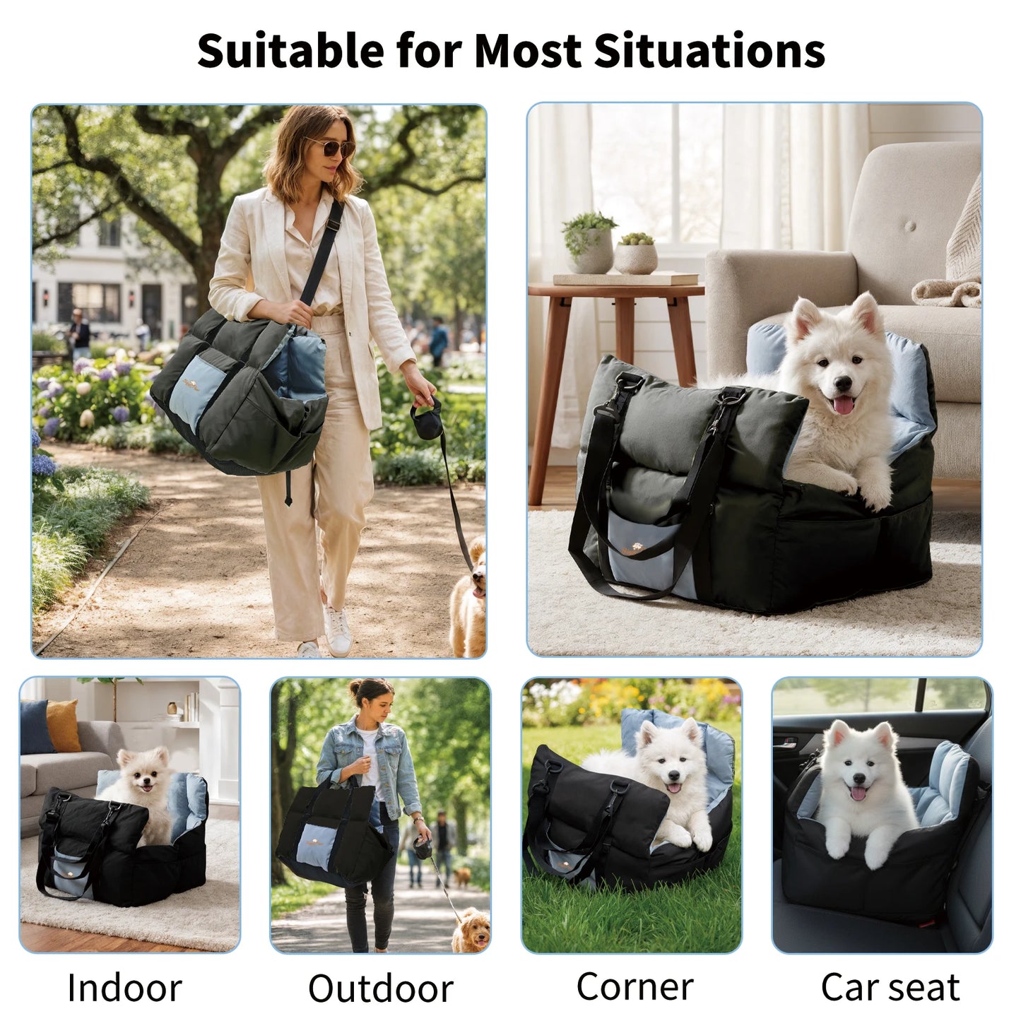 Car Seat and Carrier for Small Dogs