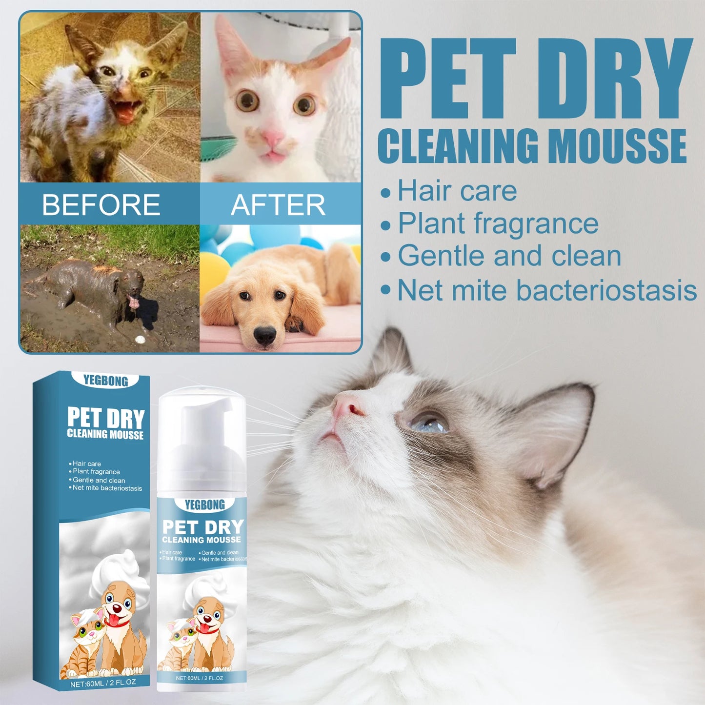 Pet Dry Cleaning Shampoo