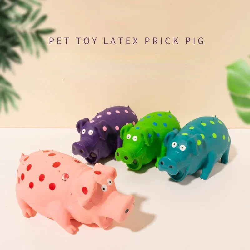 Squeaky Pig Dog Toy