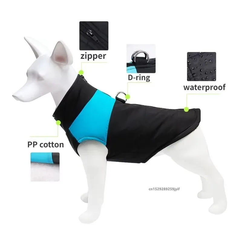 Waterproof Zippered Dog Coat