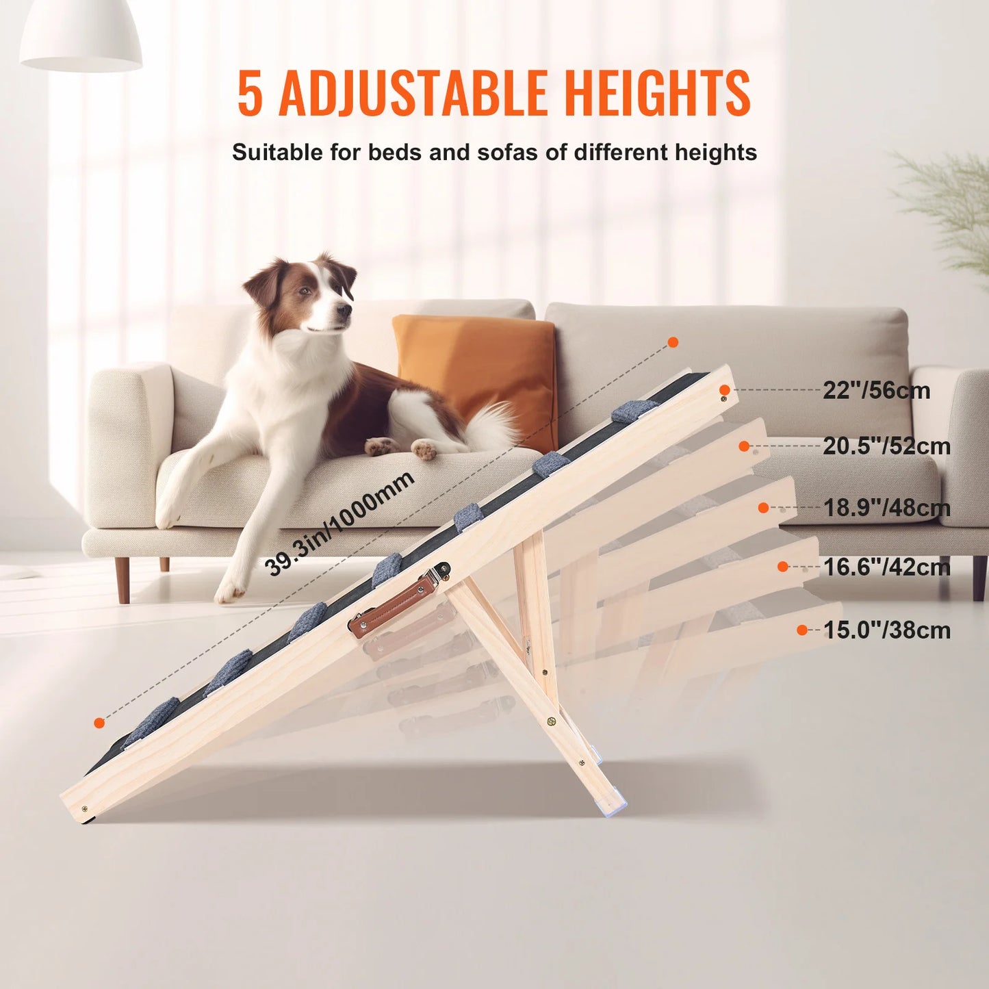SucceBuy Dog Ramp Folding Ladder