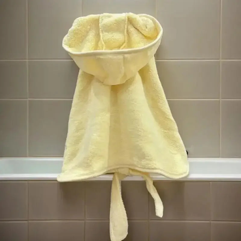 Pet Towel Bathrobe With Hood