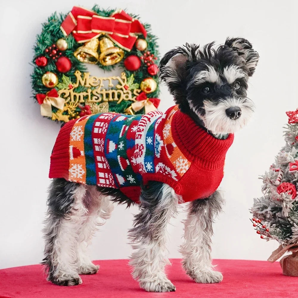Christmas Sweater Pet Clothes