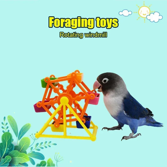 Pinwheel Foraging Bird Feeding Toy