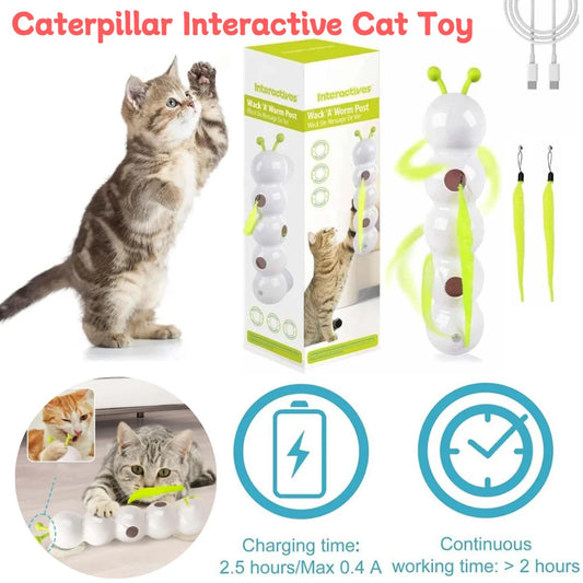 Caterpillar Interactive Motion Activated Cat Toy