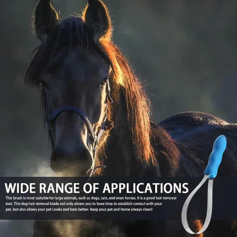 Dog or Horse Metal Sweat Scraper