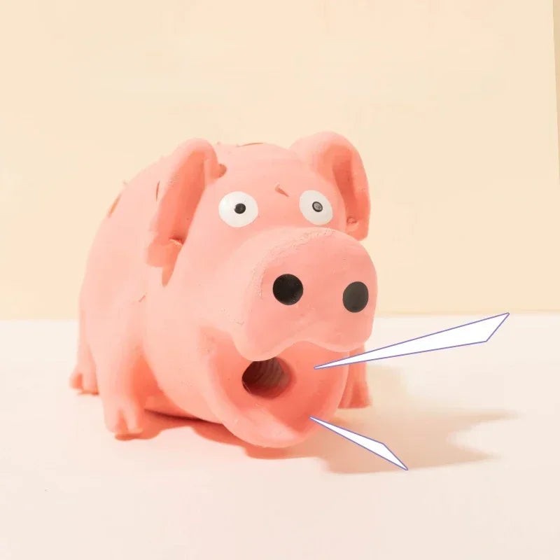 Squeaky Pig Dog Toy