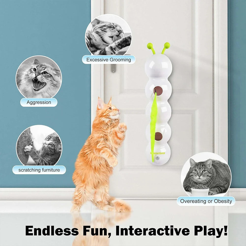 Caterpillar Interactive Motion Activated Cat Toy