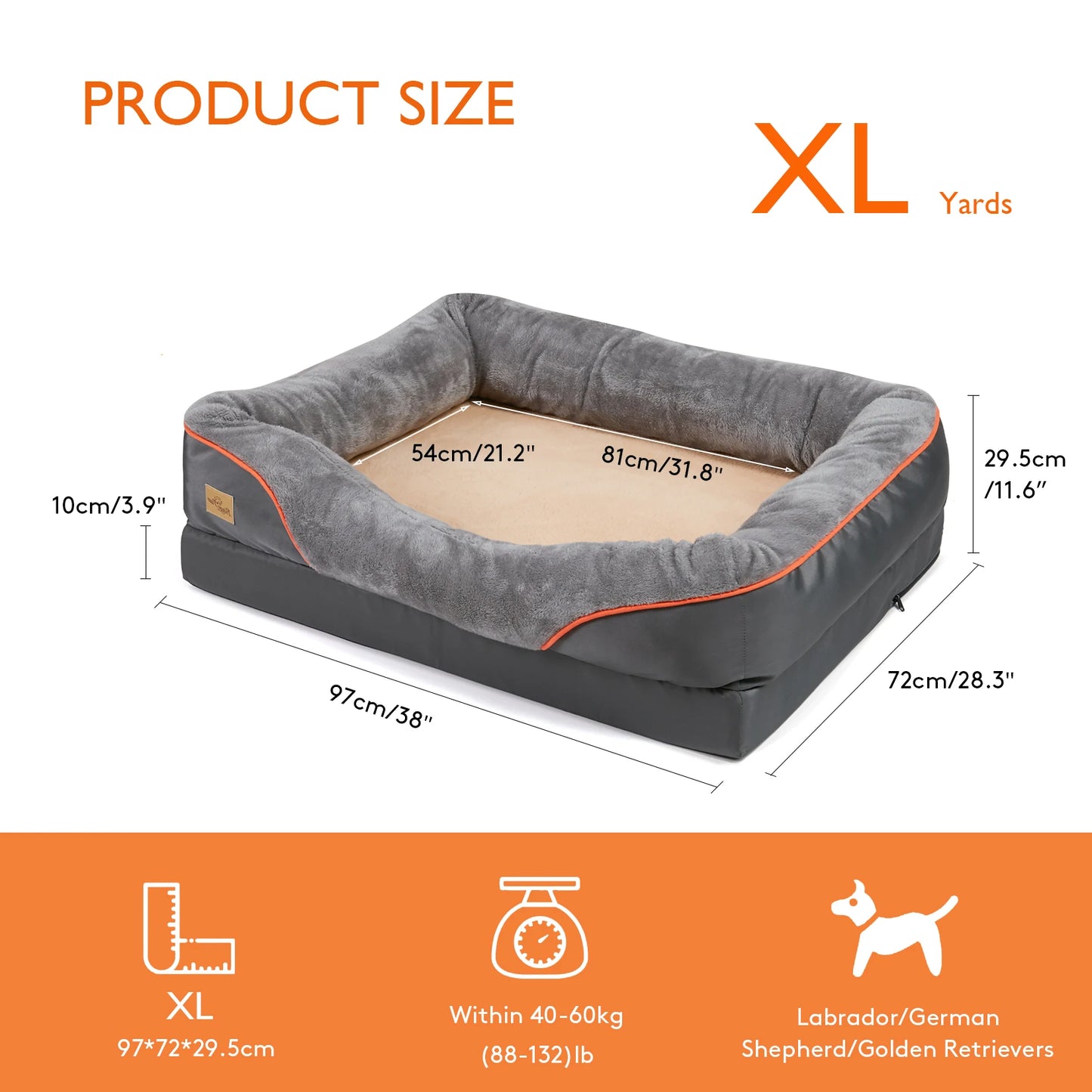 Large Anti-Allergy Dog Bed