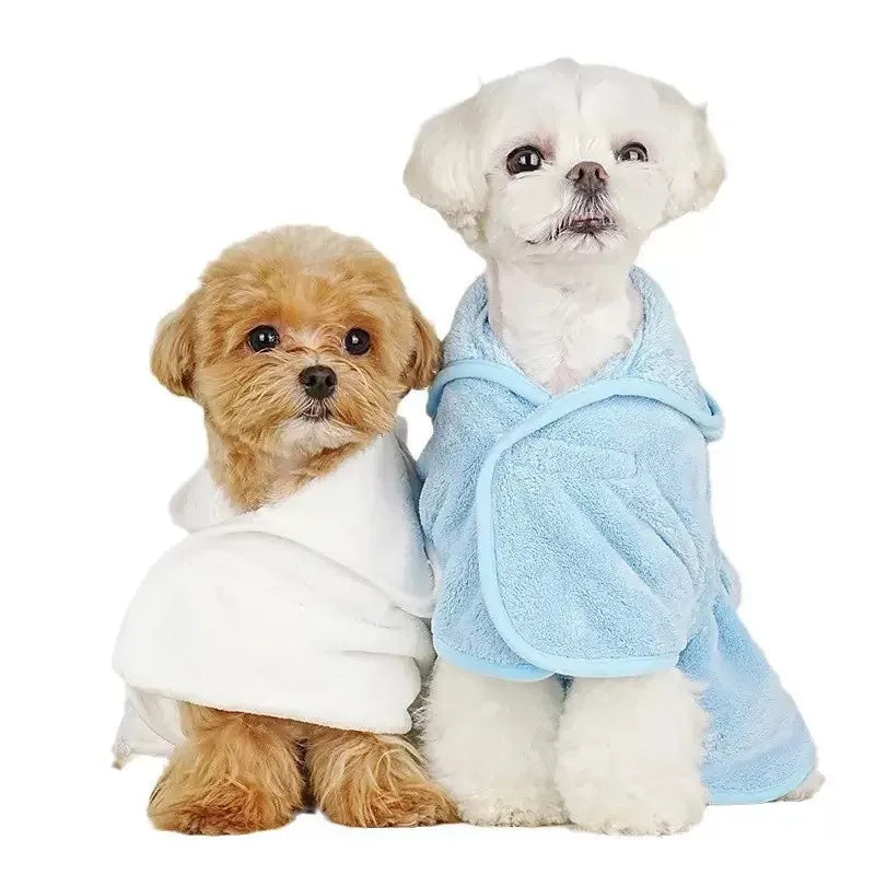 Pet Towel Bathrobe With Hood