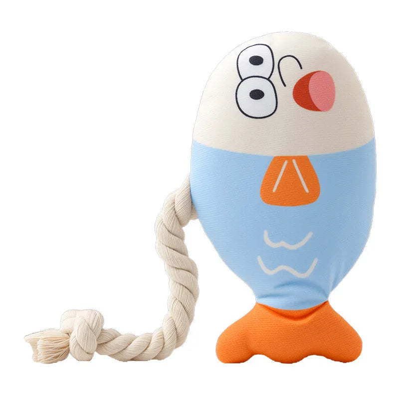 Squeaky Fake Fish Chew Toy