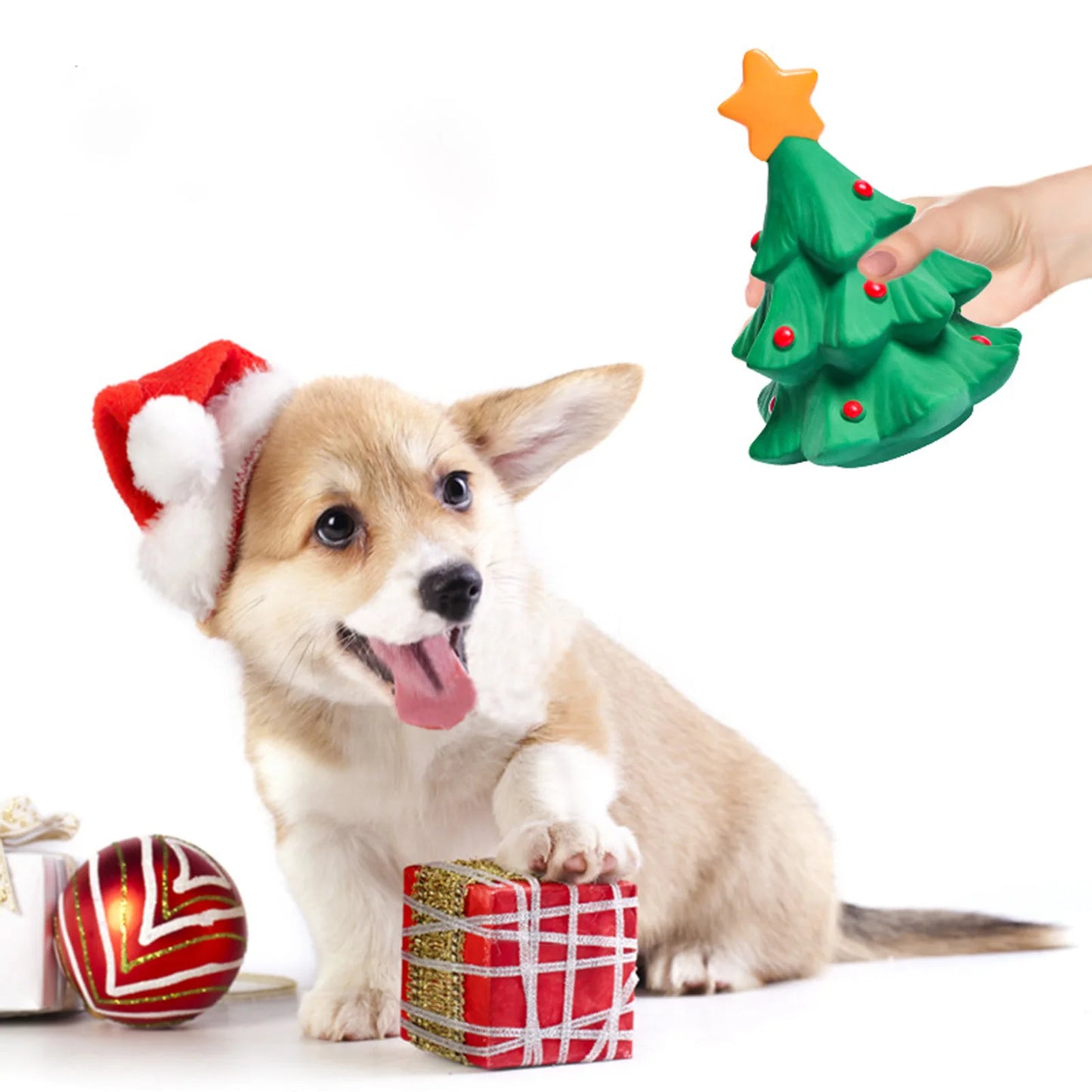 Interactive Moose or Christmas Tree Chew Toy