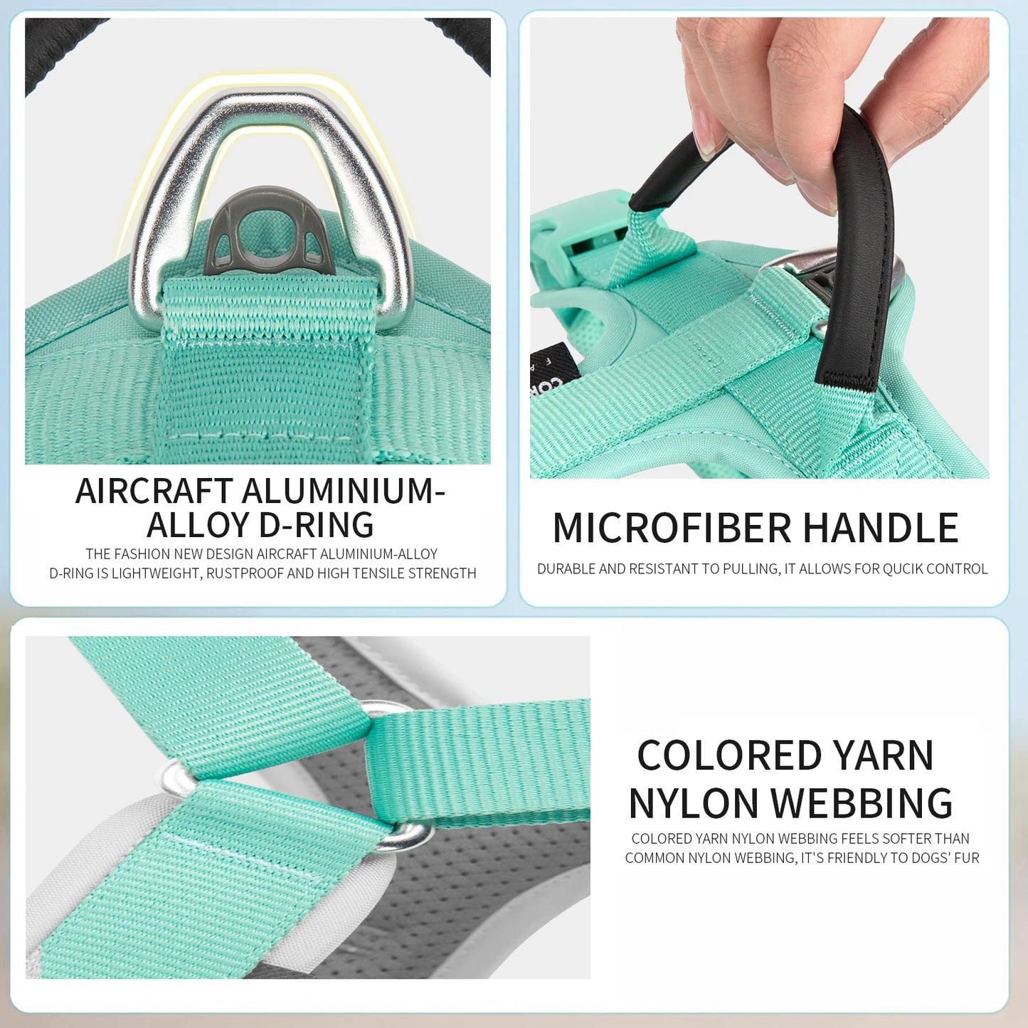 No Pull Nylon Reflective Dog Harness