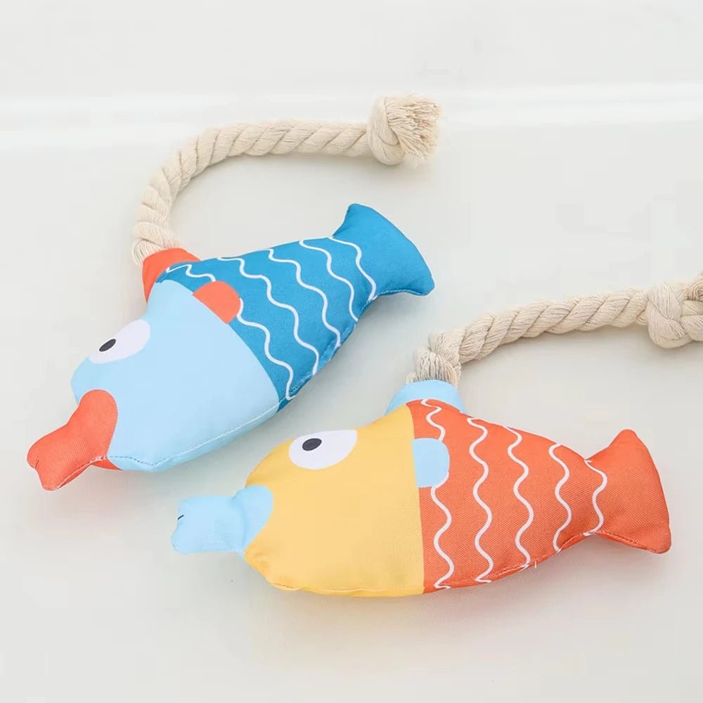 Squeaky Fake Fish Chew Toy