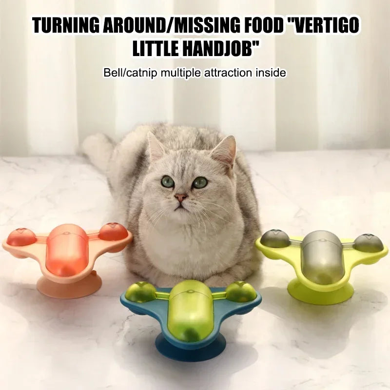 Rotating Flying Plane Cat Teaser Toy