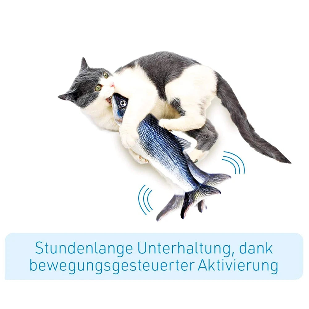 Interactive Rechargeable Floppy Fish  Cat Toy