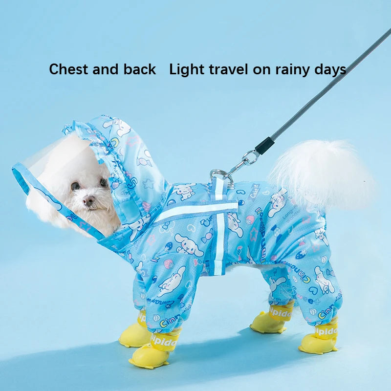 Cinnamoroll Pet Raincoat With Hood