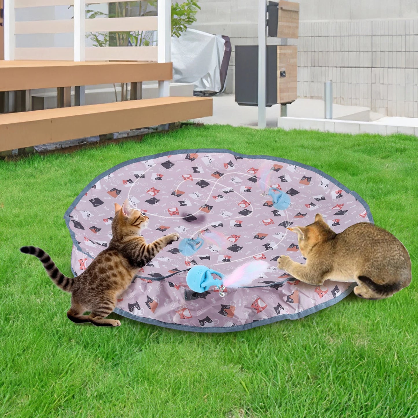 Motion Activate Chirping Cat Toy Mat