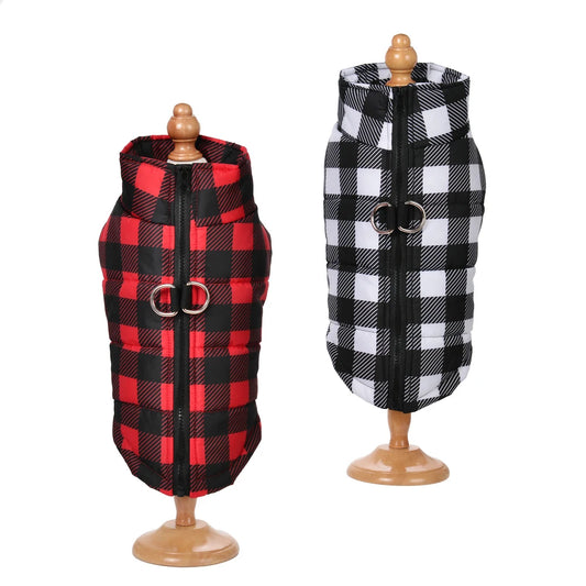Plaid Print Dog or Cat Coat