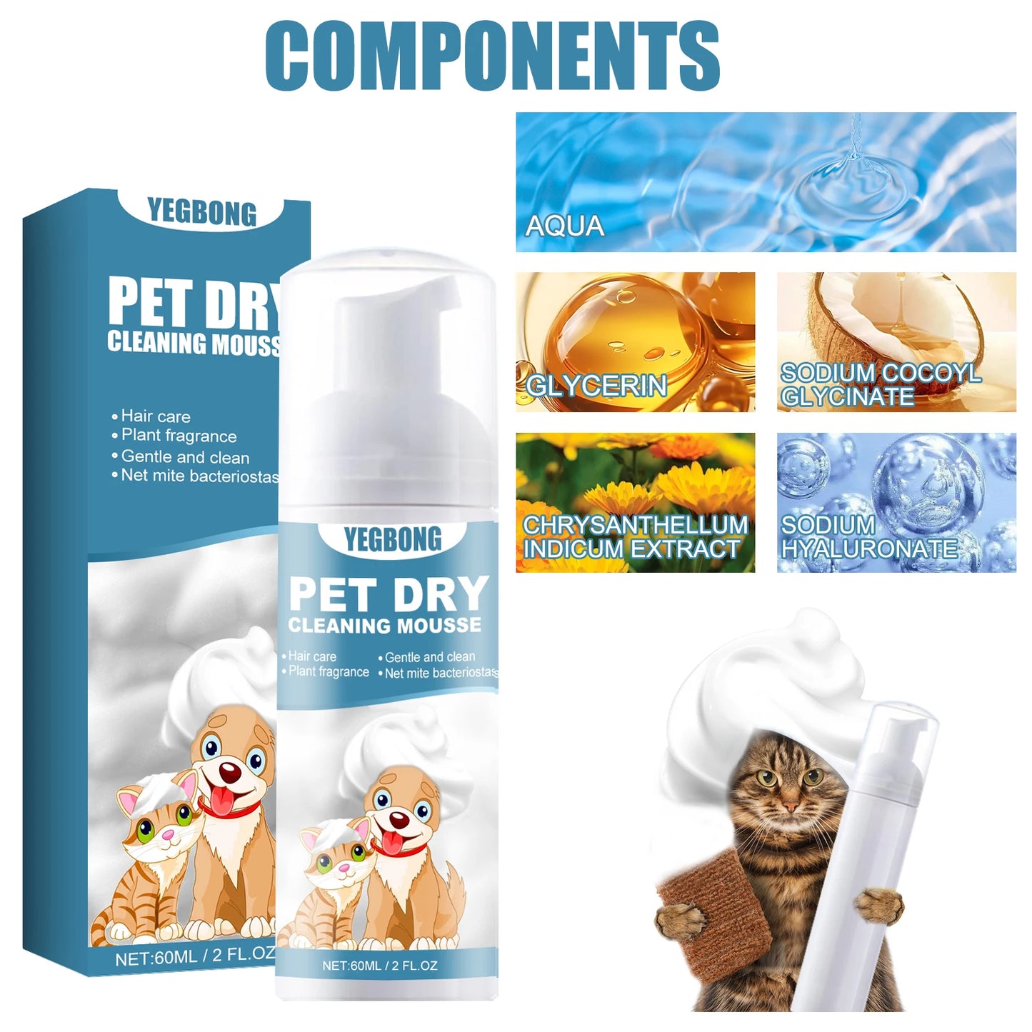 Pet Dry Cleaning Shampoo