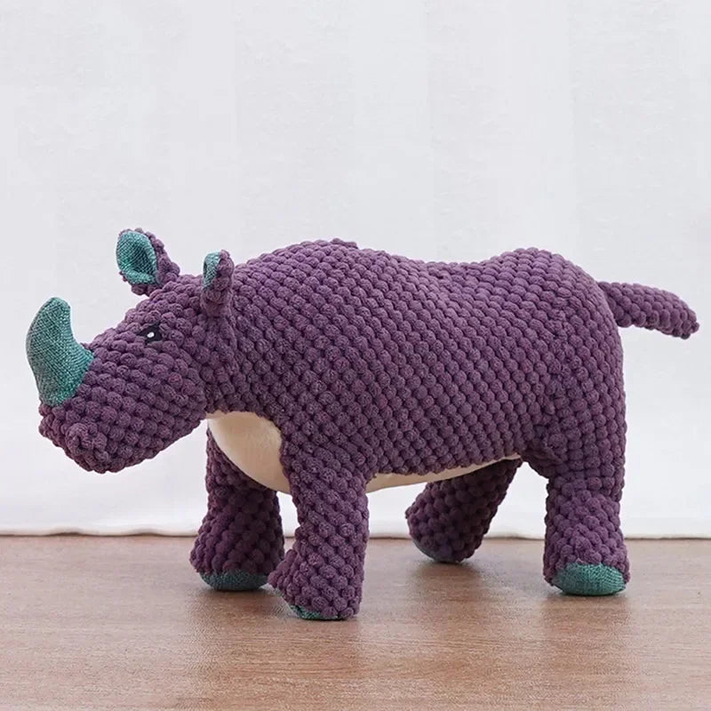 Animal Figure Squeaky Dog Chew Toys