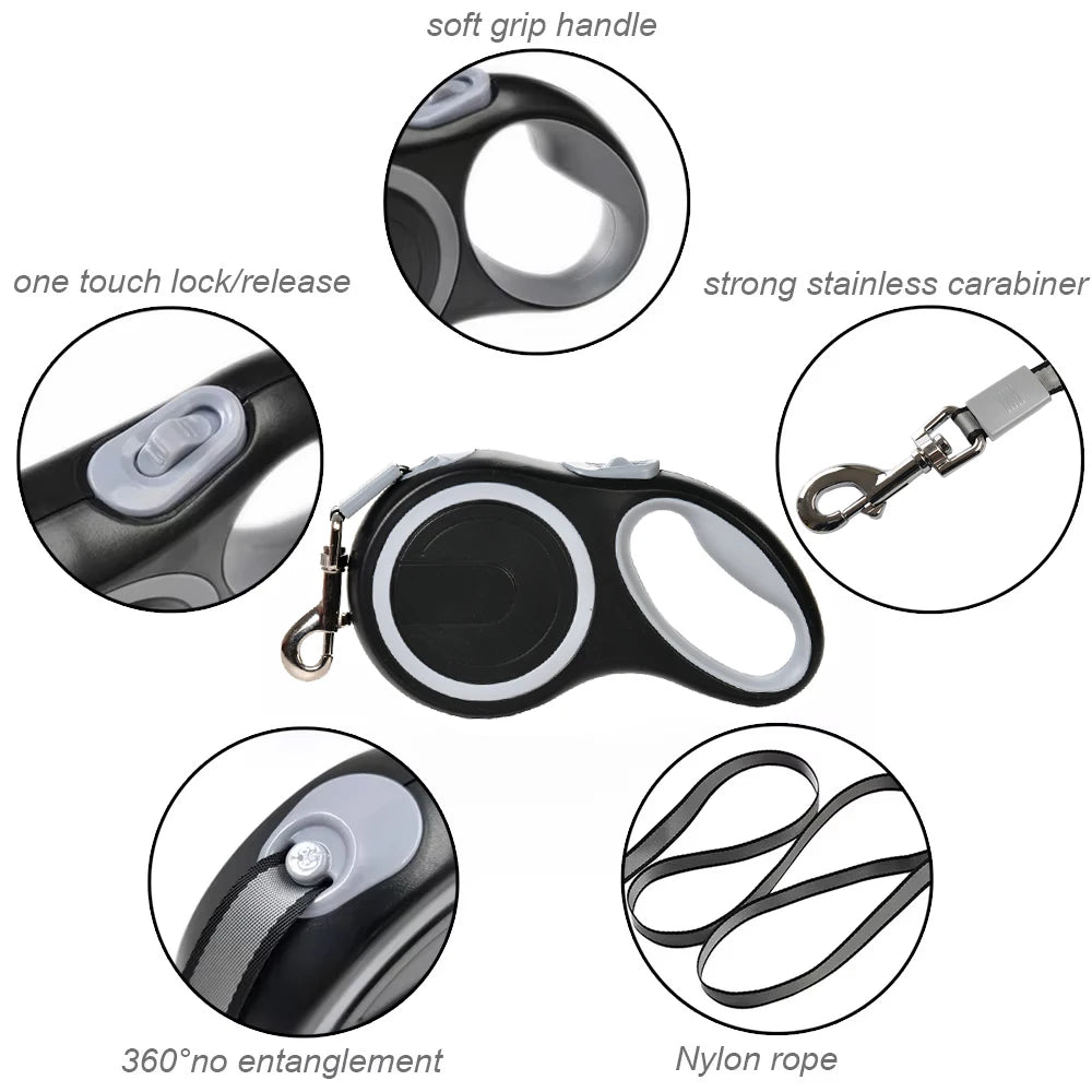 Long Strong Retractable Pet Leash For Large Dogs