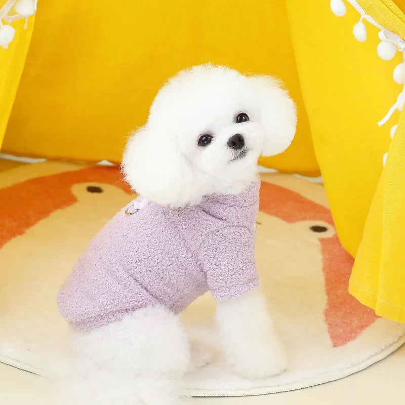 Fashionable Fleece Dog Sweater