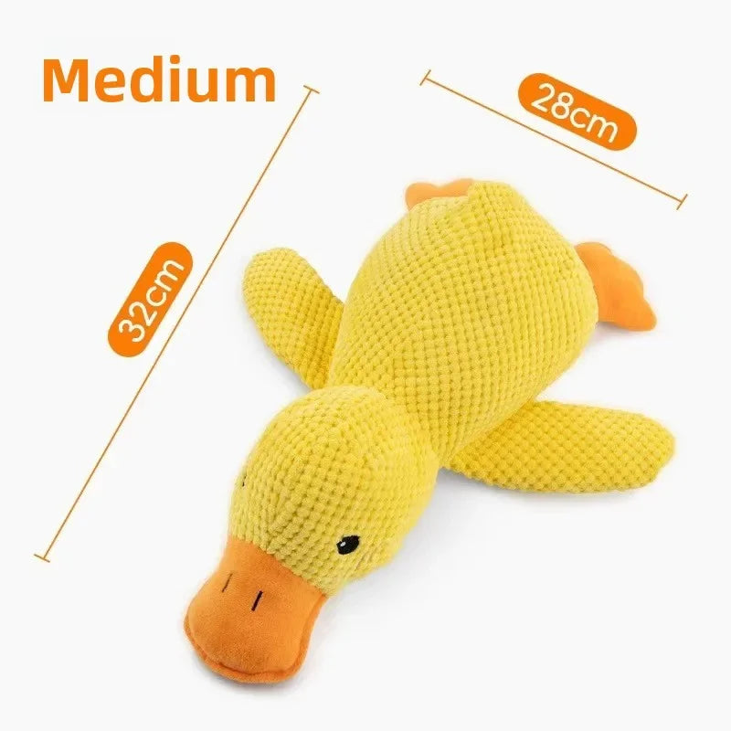 Plush Calming Duck Squeaky Toy